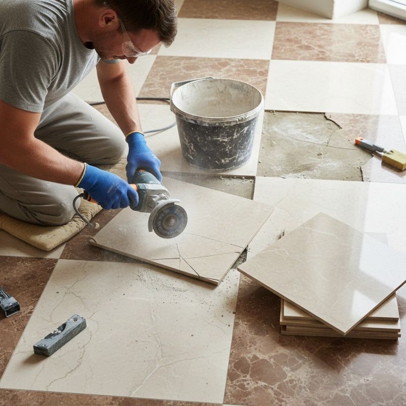 Marble Tile Repair detail